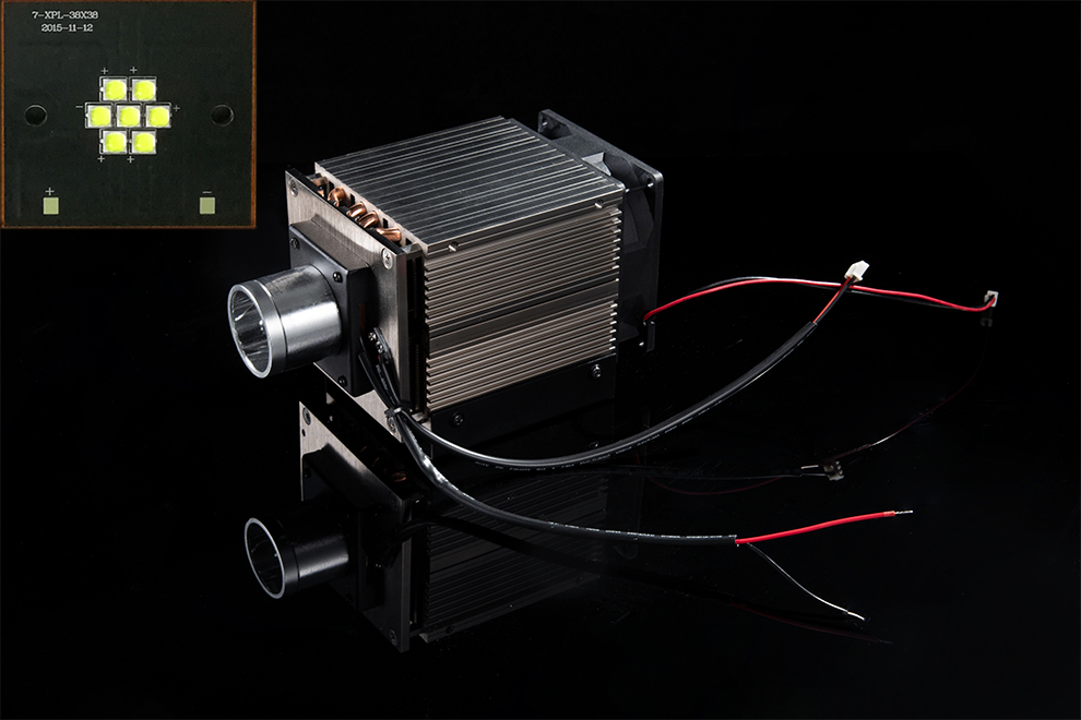 Heat Sink and Temperature Detector for Waterproof light sources | Fiberopticslight.com