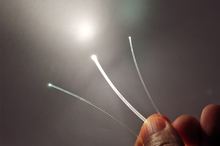 Mitsubishi ESKA Fiber Optic Cable Drived by 80W LED Illuminator | Fiberopticslight.com