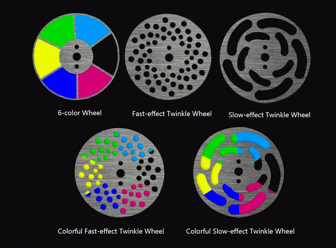 Colour Wheel & Twinke Disc for Low Voltage Fiber Optic Illuminator | Fiberopticslight.com