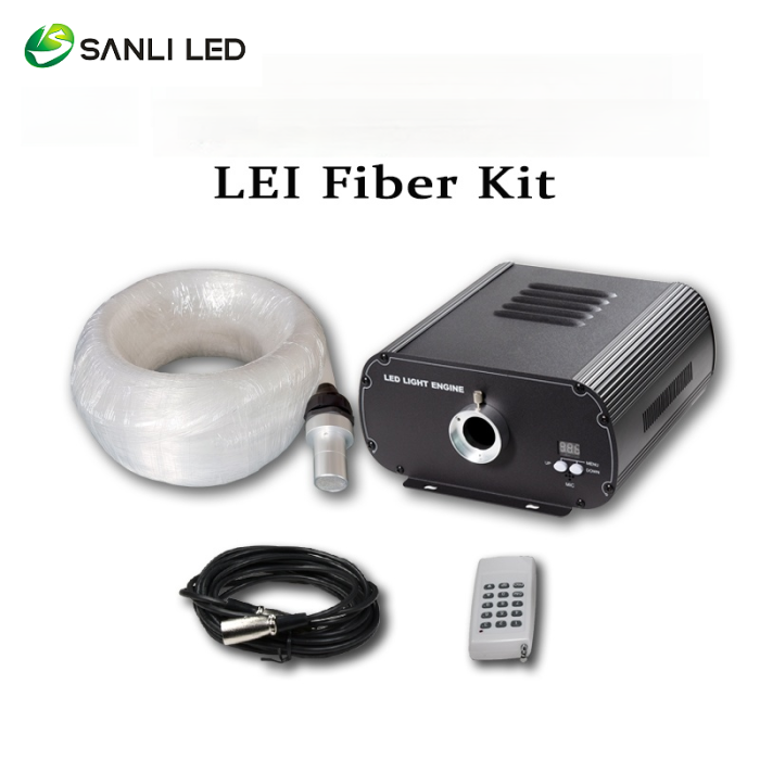 SANLI LED 4x12W RGBW LED Fiber Optic Star Ceiling Kit - Ffiberopticslight.com