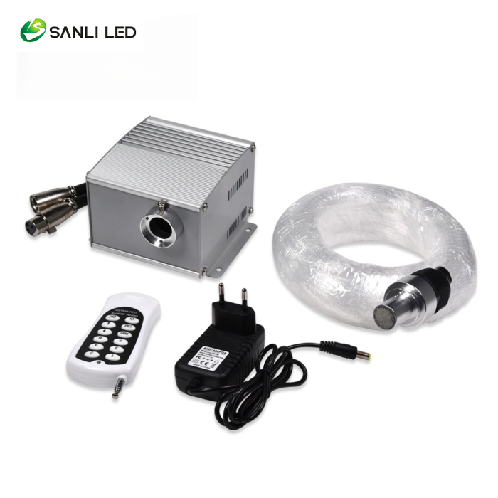 SANLI LED 5W White DMX LED Fiber Optic Light Source LEA-501DMX with Fiber Cables - Fiberopticslight.com