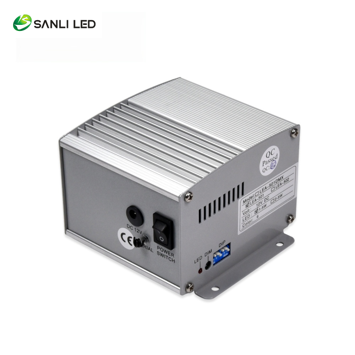 SANLI LED 5W White LED Fiber Optic Light Source LEA-501 Back - Fiberopticslight.com