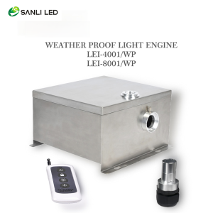 SANLI LED 80W LED Fiber Optic Pool Light Box LEI-8001WP - Fiberopticslight.com