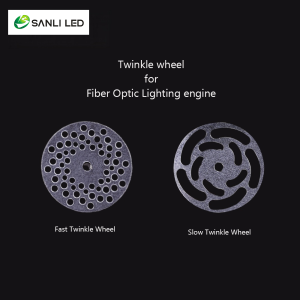 SANLI LED White Twinkle Wheel for Small LED Light Source - Fiberopticslight.com