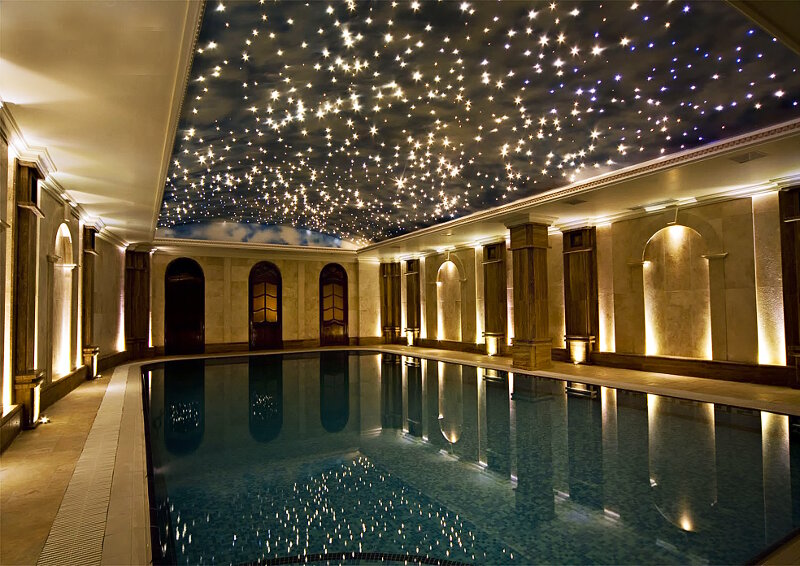Sanli LED Ceiling Starry Lights for Indoor Pools | Fiberopticslight.com