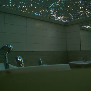 Sanli LED 4x3W RGBW Fiber Optic Starlight Ceiling Lights for Bathroom | Fiberopticslight.com