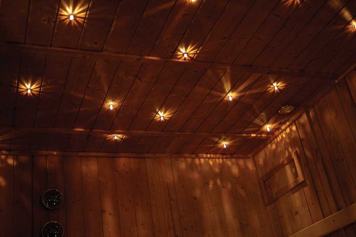 Fiber Optic Crystal End Fittings EP-012 for Sauna Ceilings | Fiberopticslight.com