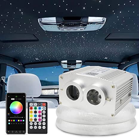 Dual Head Twinkle RGBW 16W Car Star Lights for Car Truck Roof with Remote Control | Fiberopticslight.com Dual Head Twinkle RGBW 16W Car Star Lights for Car Truck Roof with Remote Control | Fiberopticslight.com