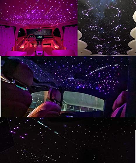 Bluetooth App for Dual Head Twinkle RGBW 16W Car Star Light Kit with Shooting Stars for Car Roof | Fiberopticslight.com